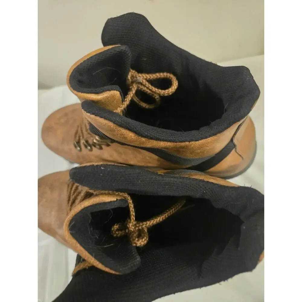 OwnShoe Mens Brown Work Boots Steel Toe Waterproof Industrial SZ 46